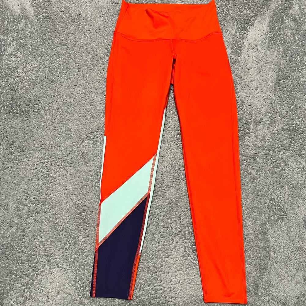 Cotopaxi Mariposa Leggings Womens XS Orange Colorblock Yoga Running Athletic Gym